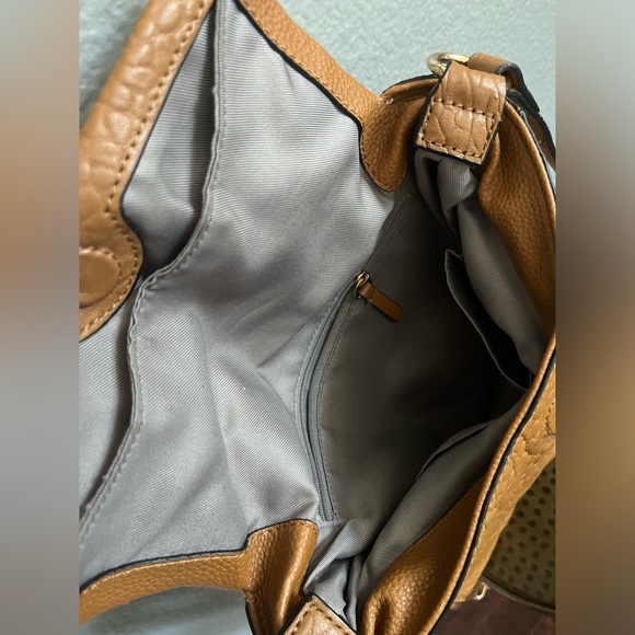 Vince Camuto - textured brown crossbody purse. - Picture 5 of 8